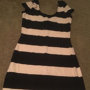 Striped mini dress